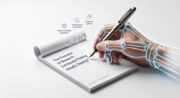 The Evolution of Research:  Is AI-Assisted Thinking Actually Cheating?